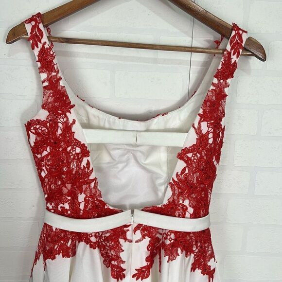 Alyce Paris Womens prom dress size 2 short Fit and Flare Mini Dress Red - Picture 8 of 16